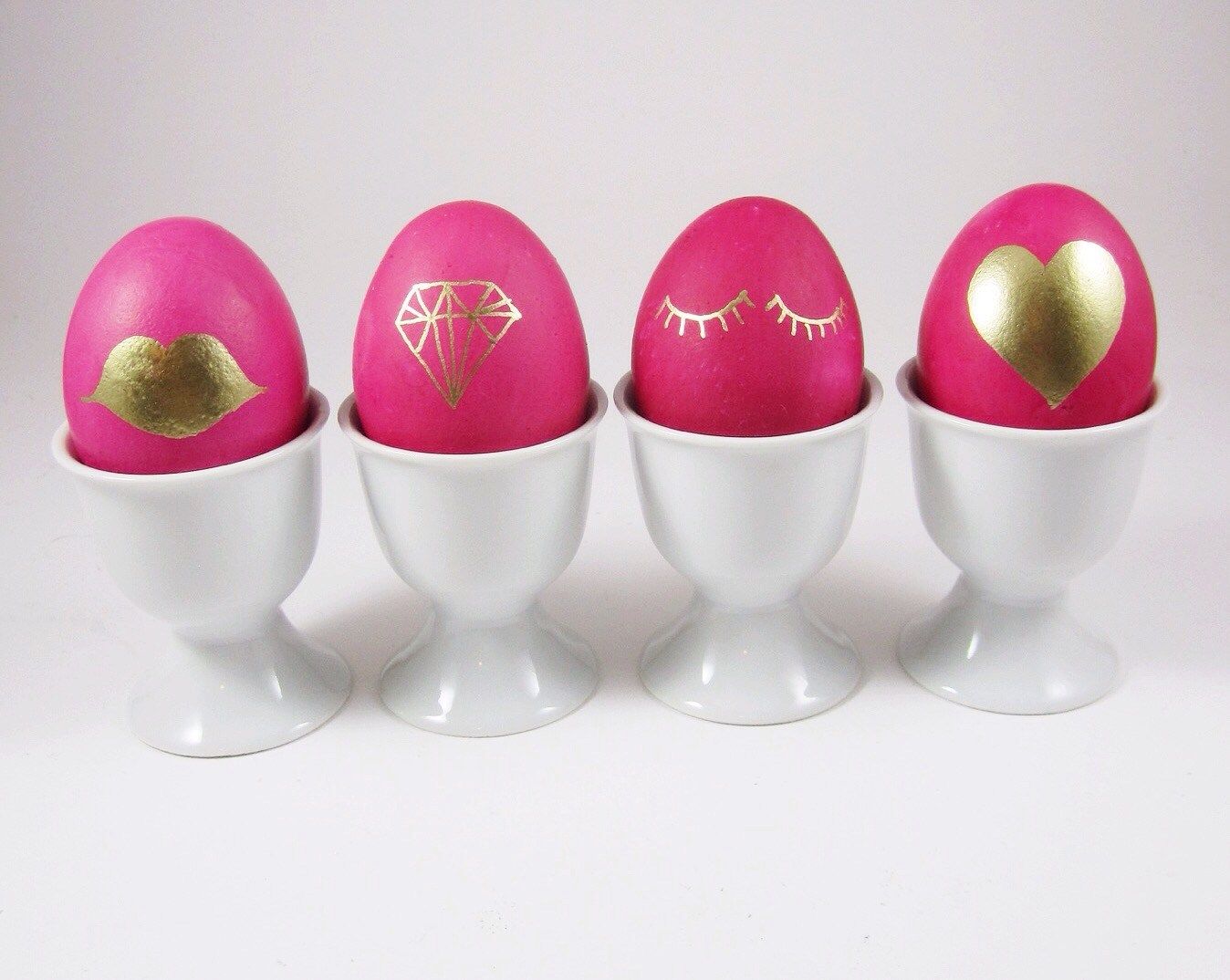Easter egg decorating ideas: Gold-painted Easter eggs at Gold Standard Workshop