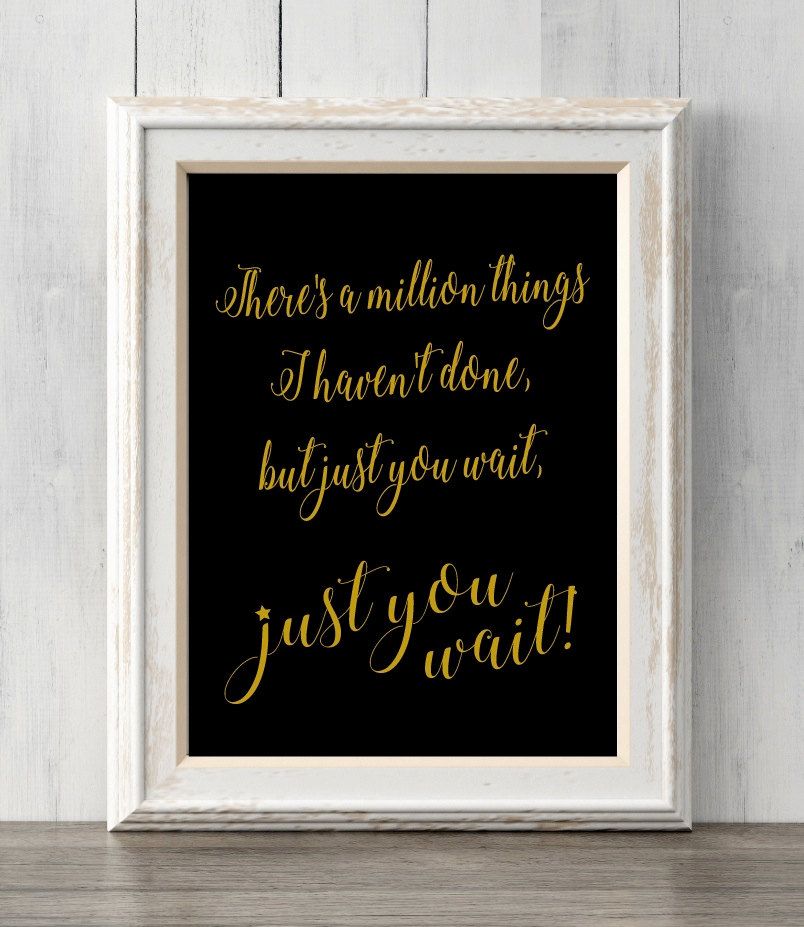 Inspirational art prints for grads: Hamilton Quote Print from Bent Wishes 
