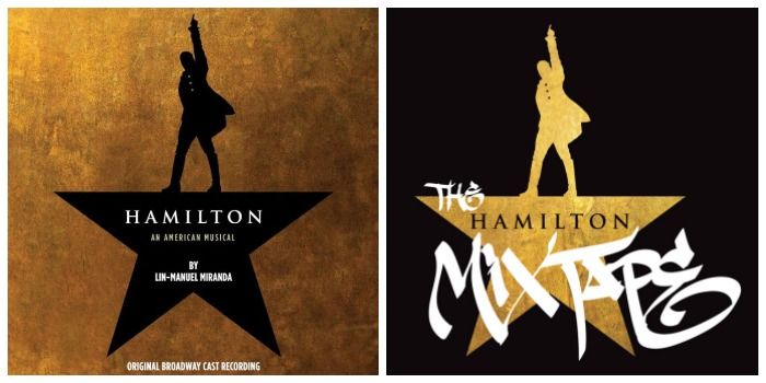 Hamilton party ideas: Hamilton Original Cast Recording CD and Hamilton MIxtape