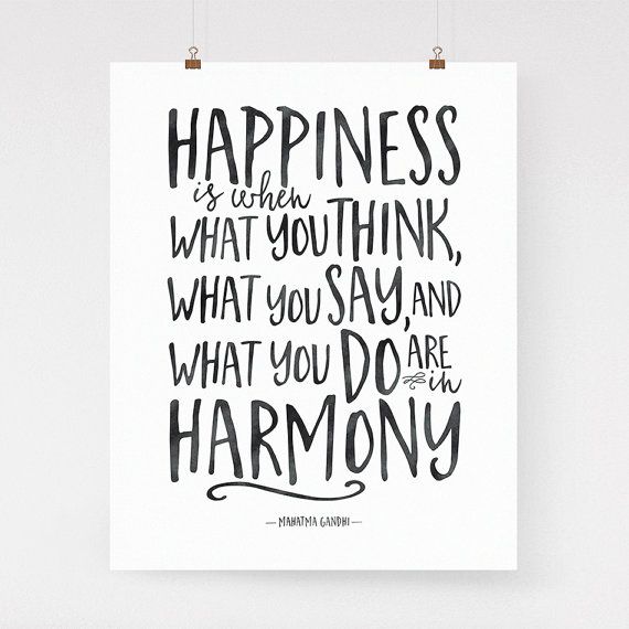 Inspirational prints for boys: This Gandhi quote never gets old.