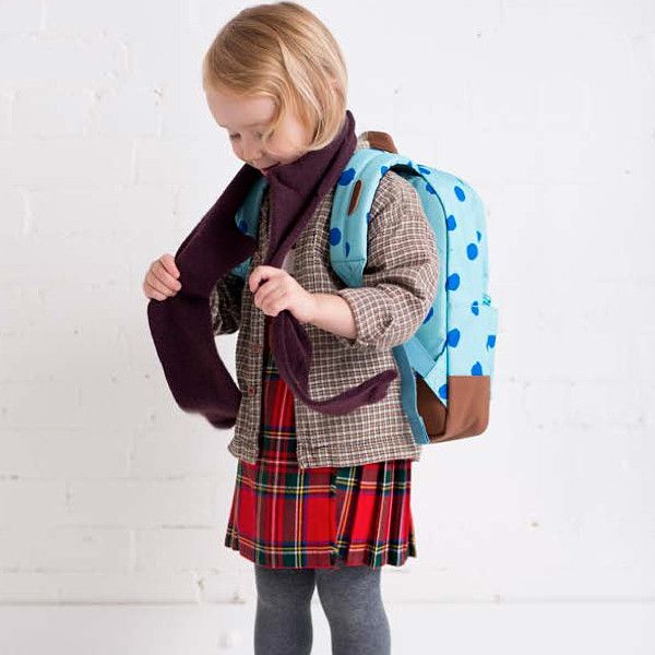 Herschel toddler backpacks: Blue polka dot