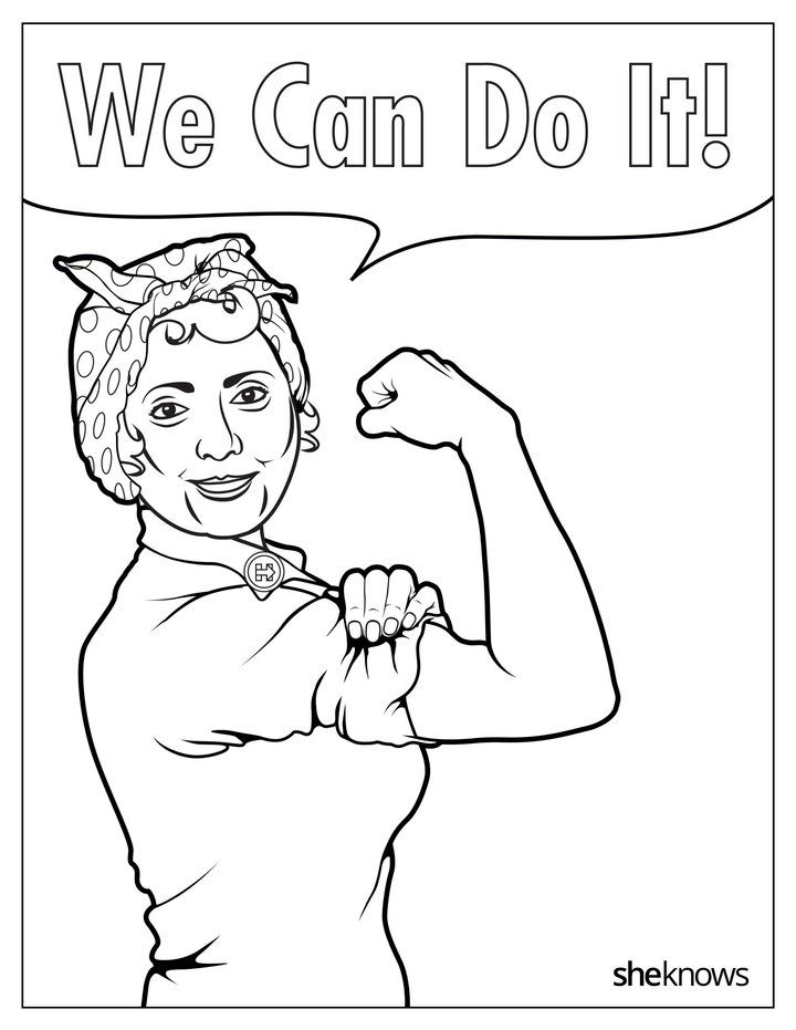 National Women's History Month coloring pages: Hillary Rodham Clinton | She Knows