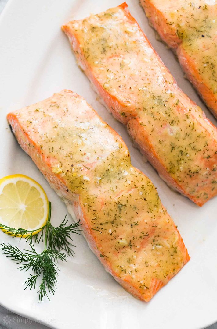 This Honey Mustard Salmon from Simply Recipes only requires 10 minutes prep. We're sold!