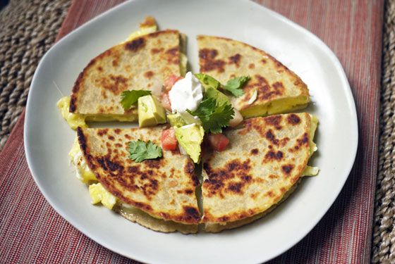 How to hard boil and serve eggs: Breakfast Quesadilla via Cool Mom Picks