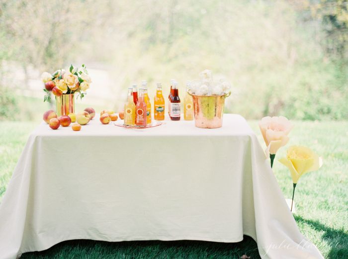 Ice cream floats: Who knew an Ice Cream Float Bar could be so elegant? Thanks, Julie Blanner!