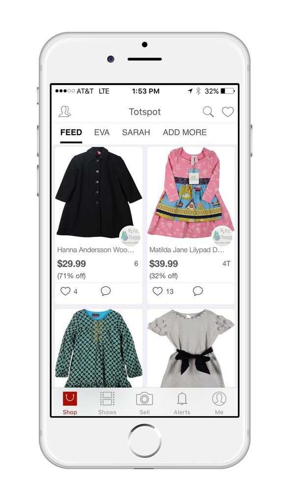 Totspot app: Buy and sell clothes right on your smart phone