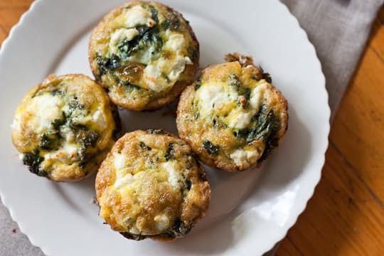 Pack in the nutrient and protein with these easy Kale and Goat Cheese Frittata Cups from The Kitchn. 