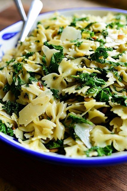 Yard to table recipe: This Kale Pasta Salad makes believers out of the most staunch kale opposers. | The Pioneer Woman