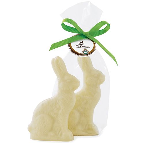 All-natural and allergy-free Easter candy:  Lake Champlain organic white chocolate easter bunnies | Cool Mom Eats