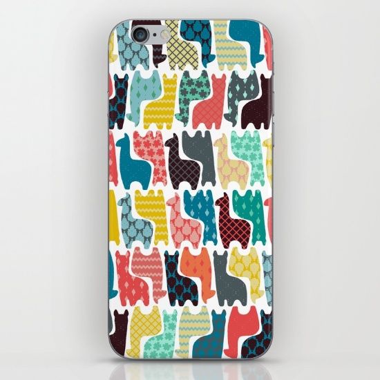 The only thing cuter than a baby llama? Baby llamas in pink, yellow, and blue in this iPhone skin from society6. 