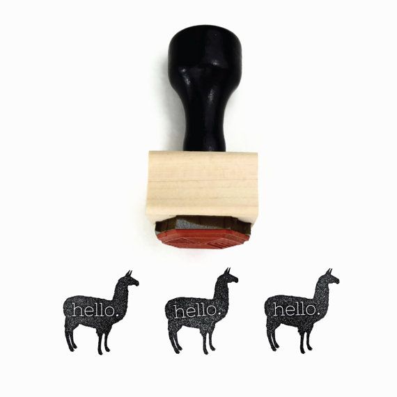 Can't think of a better introduction than these "Hello Llama" stamps from Creatiate. Adorable!