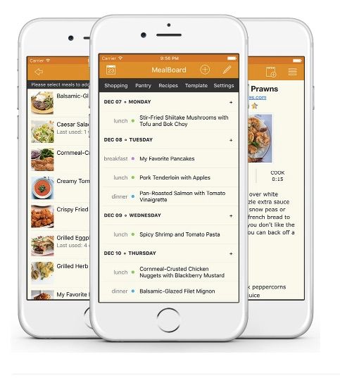 Helpful meal planning apps for families: MealBoard