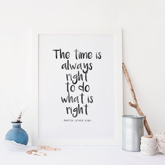 Inspirational prints for boys: A timely reminder from MLK in this print from Mango and Design.