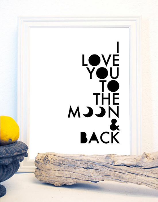 To the Moon and Back Mother's Day print from Printsaurus is totally cute and totally free.