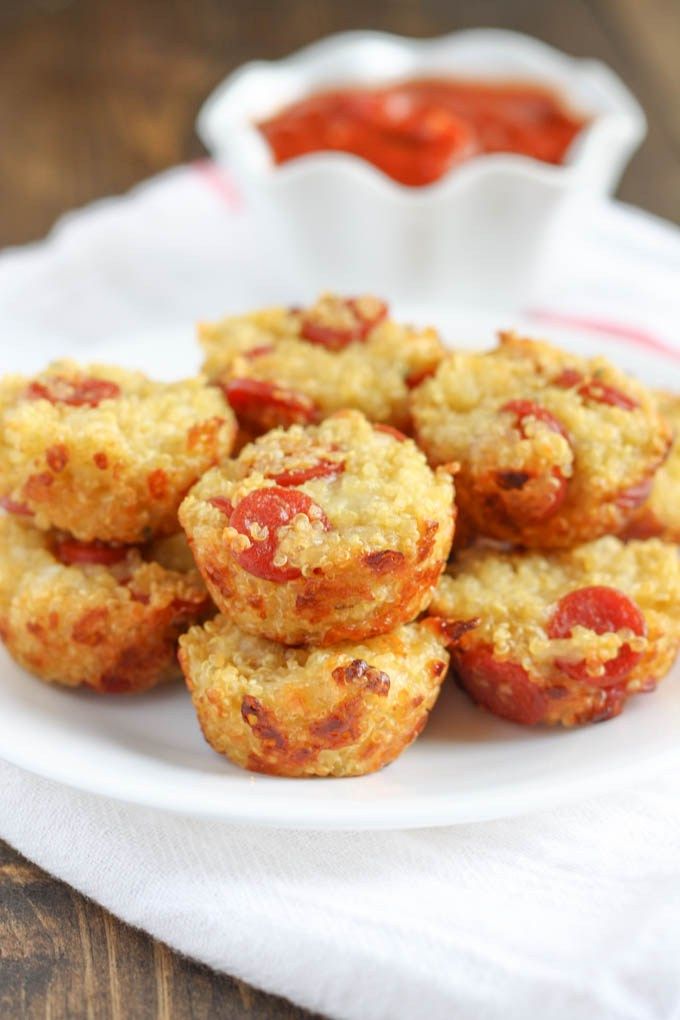 Gluten free school lunch recipes: Quinoa Pizza Bites at Live Well Bake Often