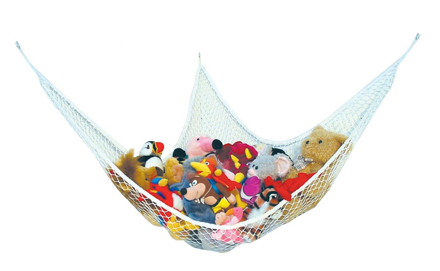 Stuffed animal storage solution: Keep things simple with this Prince Lionheart Storage Hammock. So easy! 