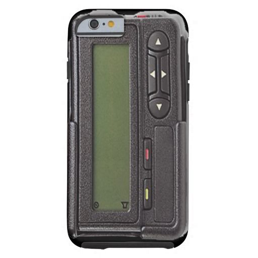 Cool iPhone 6 cases roundup on coolmomtech.com: Zazzle's 90s Pager iPhone 6 case