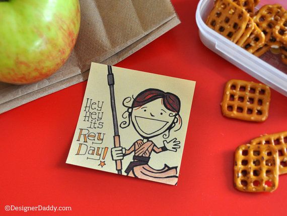 Stars Wars + puns = these awesome Super Hero Lunchbox Notes from Designer Daddy. Brilliant!
