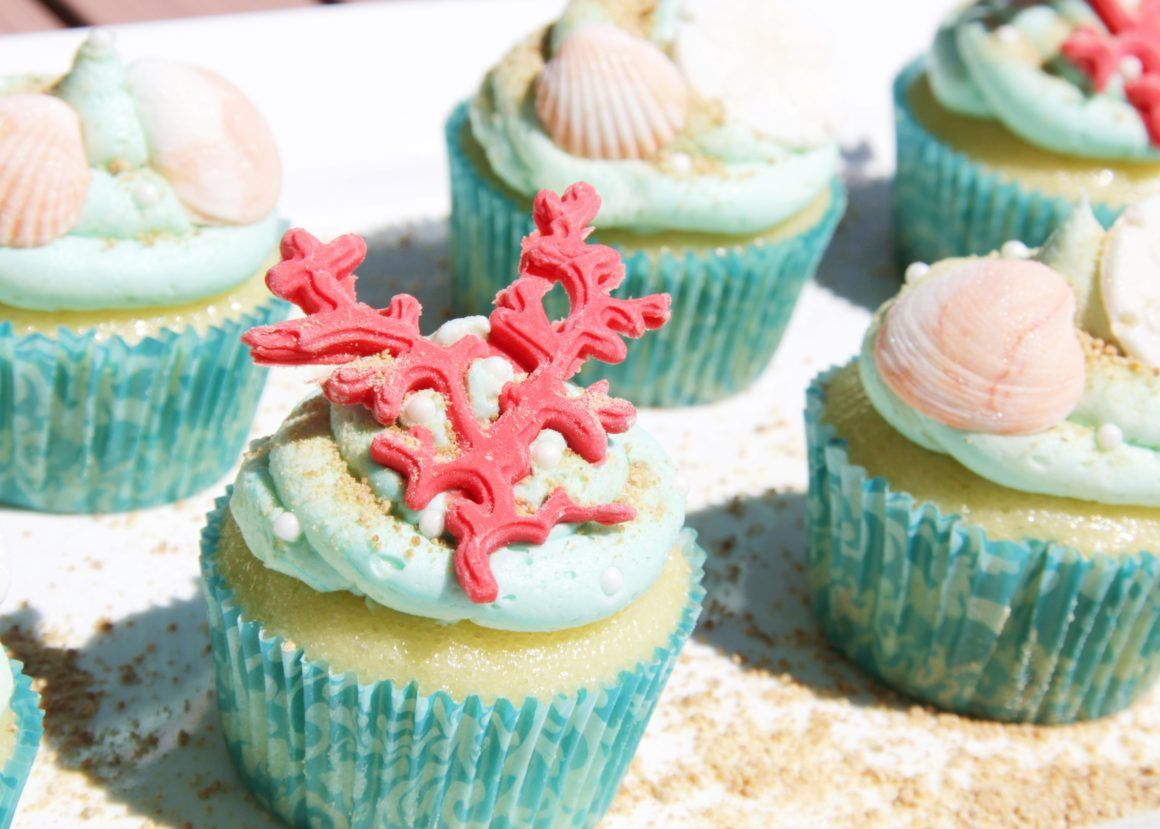 Mermaid party treats: Mermaid Inspired Cupcakes | The Inspired Hostess