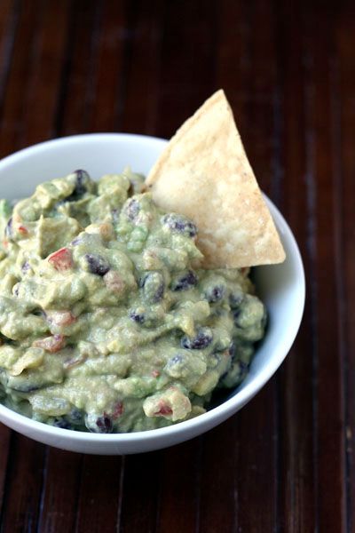 Turn guacamole into a skinny dip wit this Hummus Guacamole Dip, which is even tastier! | This Week for Dinner