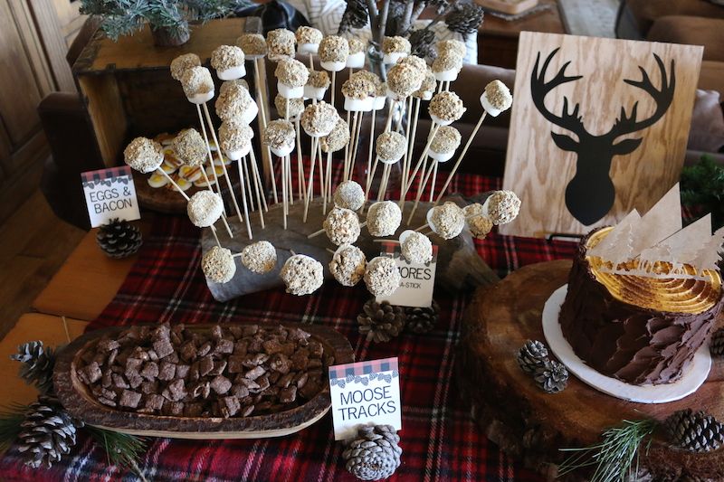 Winter birthday party themes: S'mores on a stick by The Yes Girls