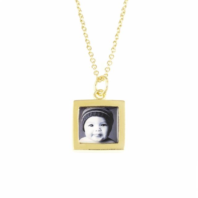 Instagram photo gifts for Mother's Day: Square Photo Necklace at Planet Jill