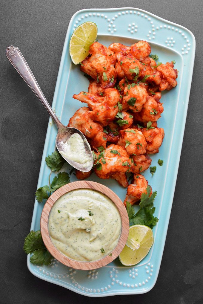 These Sticky Chipotle Cauliflower Wings are perfect for creating a party atmosphere--even if it's just at dinner. | Simple Seasonal