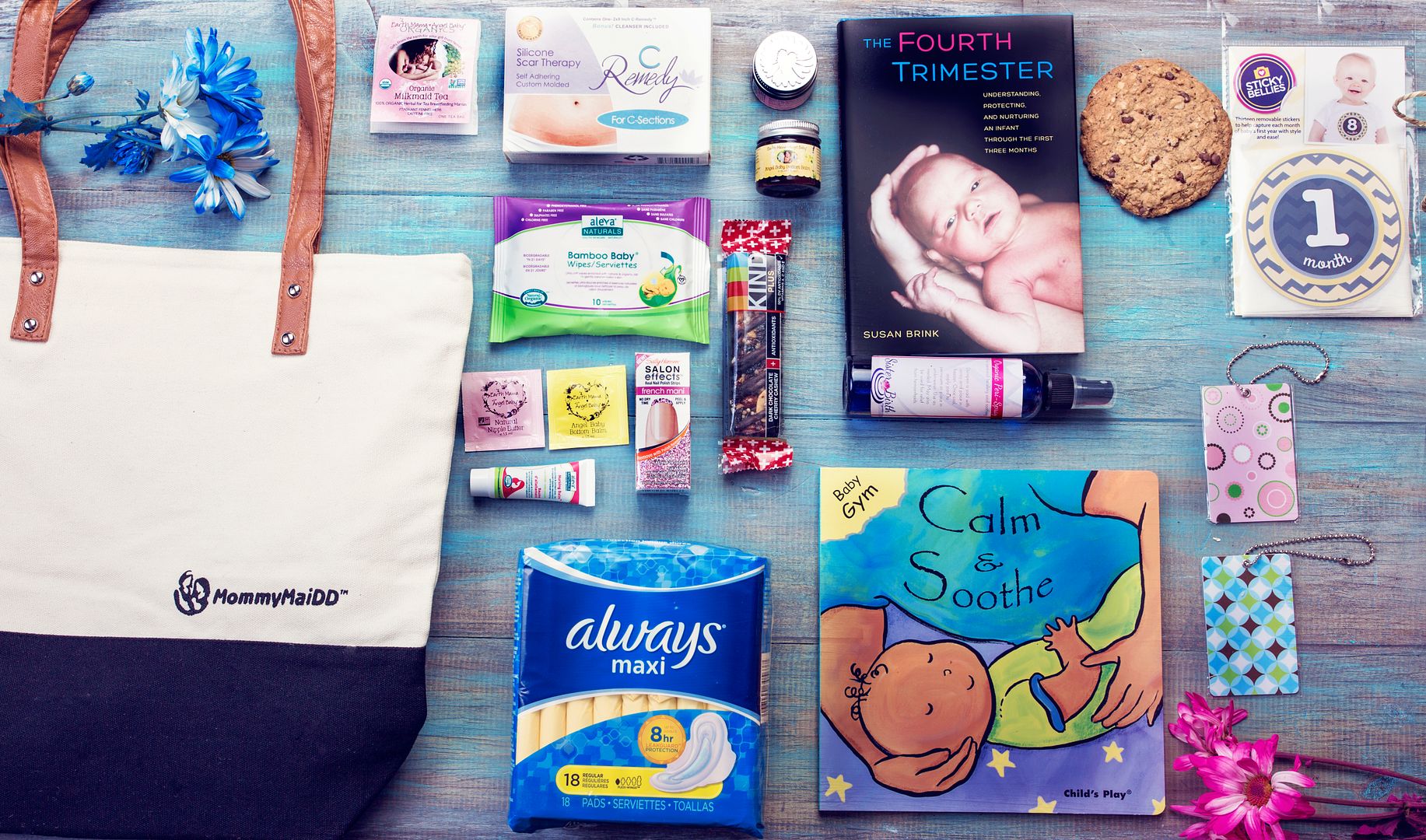 The PostBump bag includes items you'll need once baby arrives! | The Stork Bag