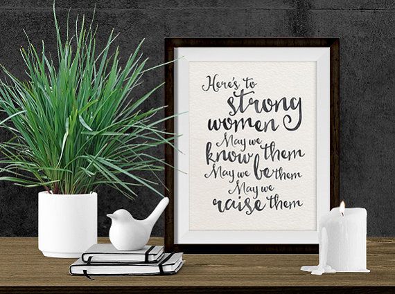 Can't get enough of this Strong Women Mother's Day print from Smudge Creative Design.