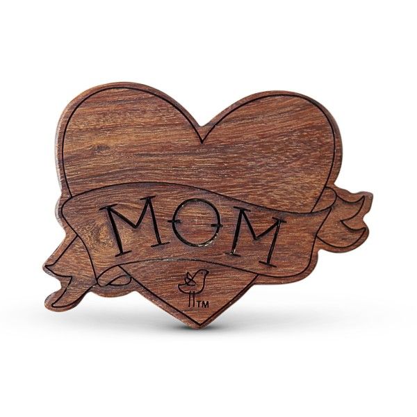 Valentine's Day gifts for babies: This Finn & Emma Wooden Teething Rattle at The Tot is so clever!