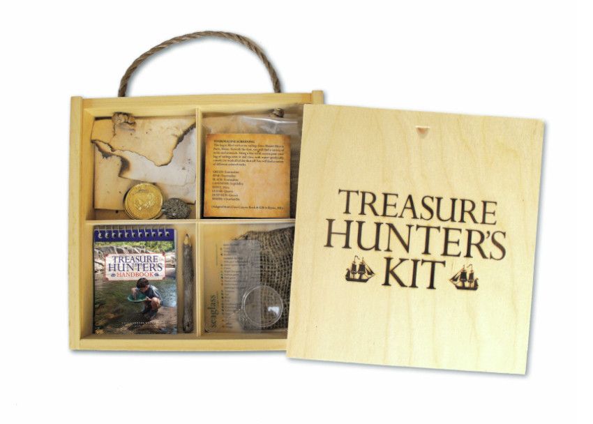The Treasure Hunter's Kit provides everything she needs to explore Neverland, or just the backyard. 
