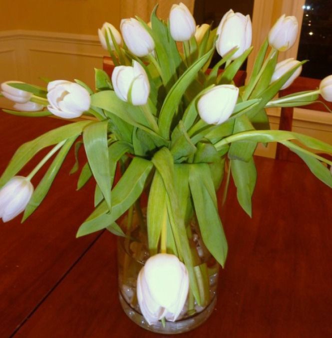 Easy household hacks: Straightening tulips at What's Ur Home Story