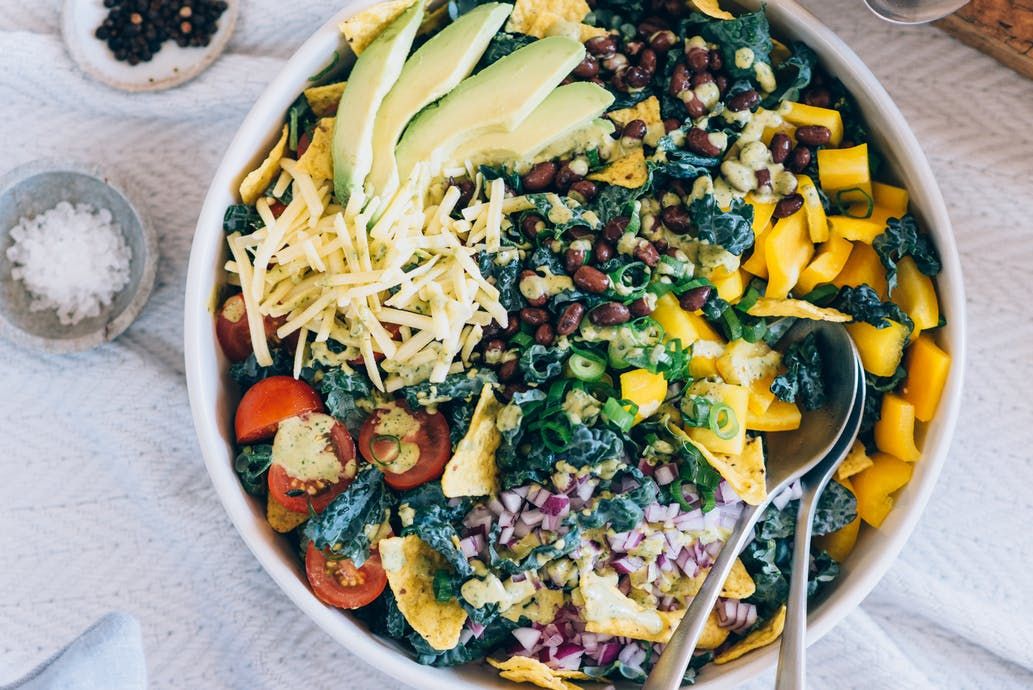 No-cook summer dinners: Vegetarian Kale Taco Salad | The Kitchn
