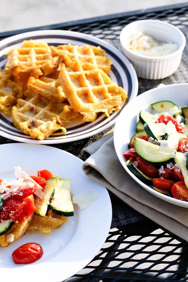 Waffle iron recipes for dinner: Try this Waffled Polenta for a surprisingly elegant and delightfully simple meal. | Julie's Jazz