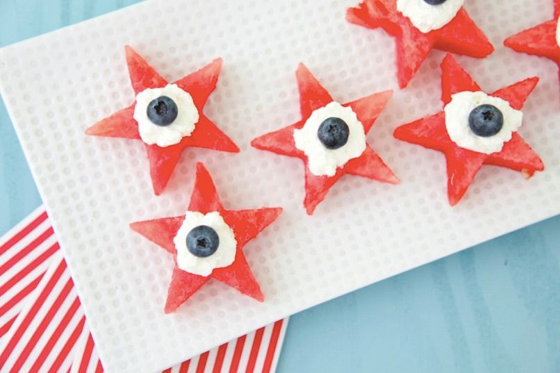 4th of July treats kids can make themselves: Watermelon Star Bites | Weelicious