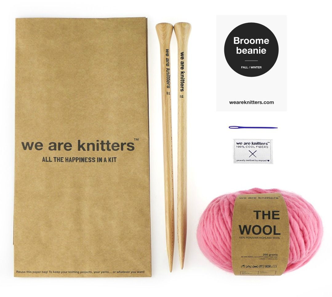 Valentine's Day gifts for kids: We Are Knitter Beanie knitting kit.