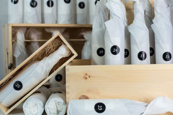 New District's wine advent calendar is a splurge, but so clever. A great early Christmas gift for the wine lover in your life.