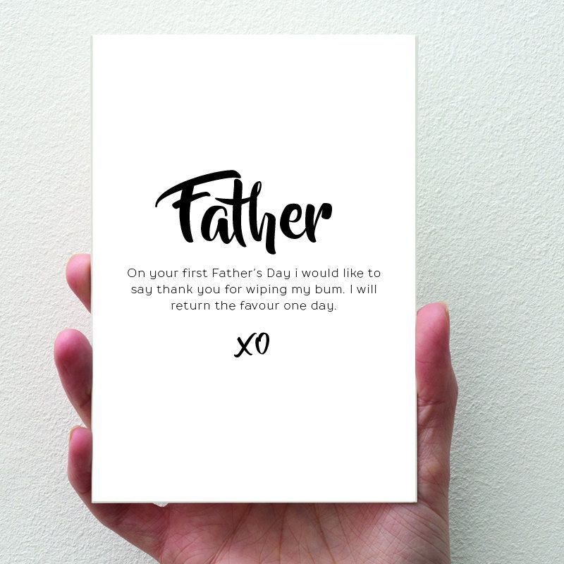 Funniest Father's Day cards: First Father's Day Card from Hatches and Matches