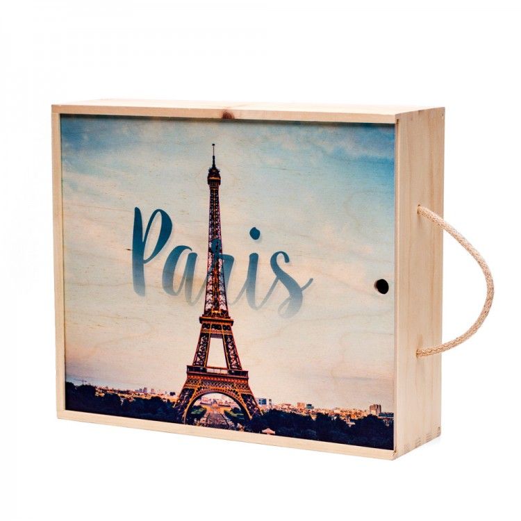 Instagram photo gifts for Mother's Day: Custom Photo on Wine Box at Woodsnap