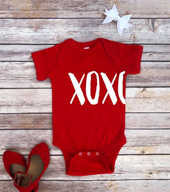 Valentine's Day gifts for babies: Valentines Onesie at Ivory Willowbo. 