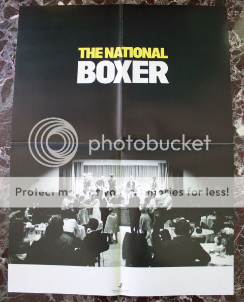 THE NATIONAL boxer Promotional POSTER collectible  