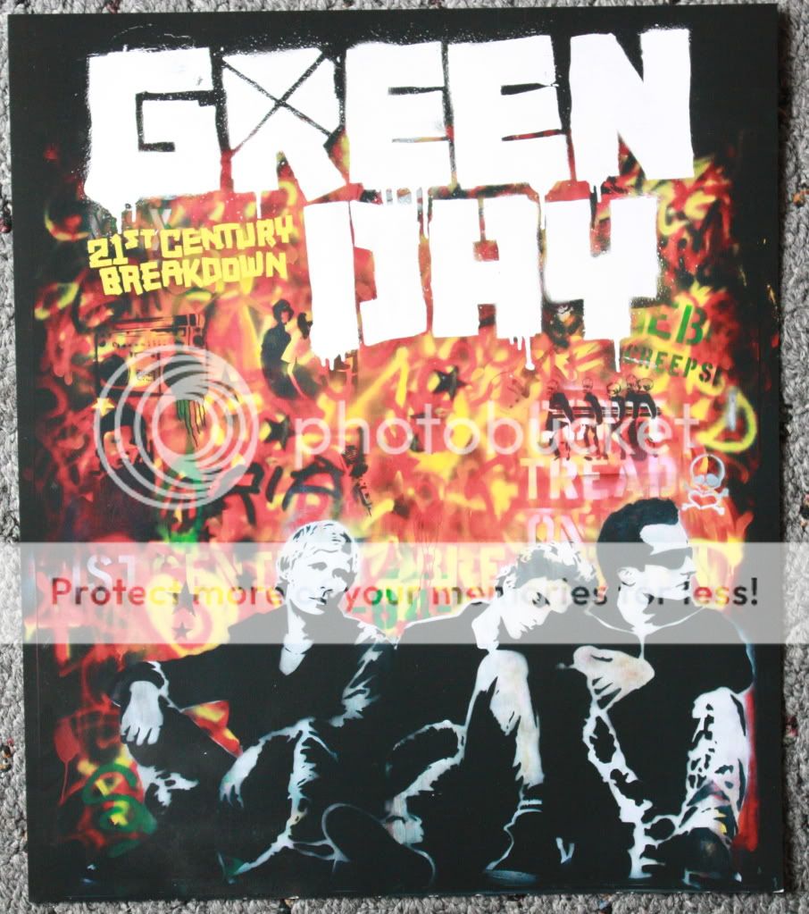 GREEN DAY promotional POSTER flat display 21 Breakdown  